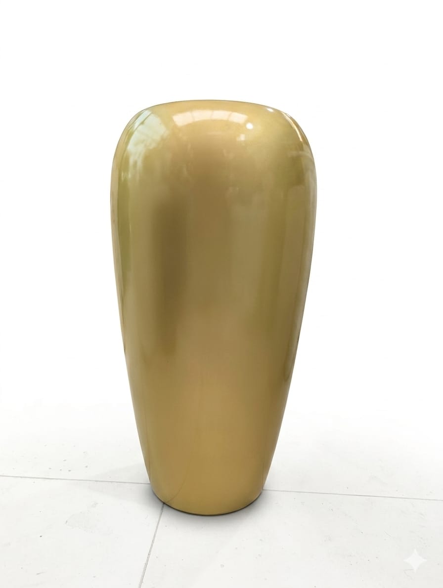 Golden fibre pot